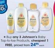 Johnson's Baby Top-To-Toe Products-Each