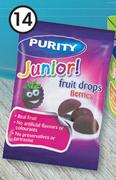 Purity Junior Fruit Drops 20g-For 4