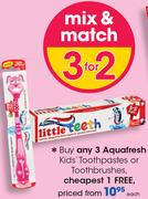 Aquafresh Kids' Toothpastes Or Toothbrushes-Each