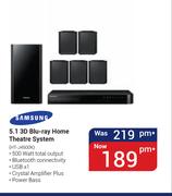 Samsung 5.1 3D Blu Ray Home Theatre System HT-J4500K