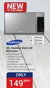 Samsung 40Ltr Stainless Steel Grill Microwave MG402MADXBB