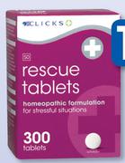 Clicks Rescue Tablets 300 Tablets-Per pack