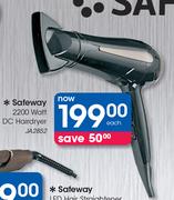 Safeway 2200 Watt DC Hairdryer JA2852-Each