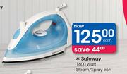 Safeway 1600 Watt Steam/Spray Iron-Each
