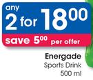 Energade Sports Drink-2x500ml