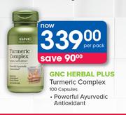 GNC Herbal Plus Turmeric Complex-100 Capsules