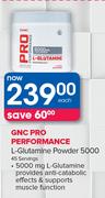 GNC Pro Performance L-Glutamine Powder 5000-45 Servings