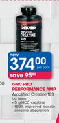 GNC Pro Performance AMP Amplified Creatine 189-120 Tablets
