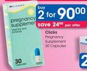Clicks Pregnancy Supplement-2x30 Capsules