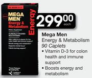 Gnc Mega Men Energy & Metabolism-90 Capsules