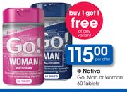 Nativa Go! man Or Woman 60 Tablets-Per Offer