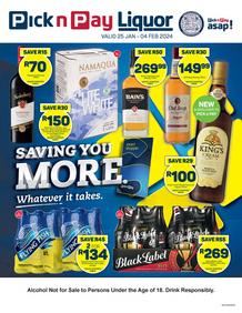 Pick n Pay Liquor : Saving You More (25 January - 04 February 2024)
