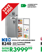 KIC 255Ltr Water Dispenser Fridge
