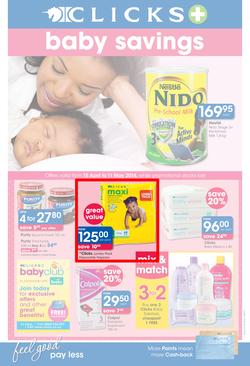 Clicks : Baby Savings (15 Apr - 11 May 2014), page 1