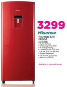 Hisense 176Ltr Red Bar Fridge H230RRE