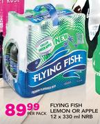 Flying Fish Lemon Or Apple NRB-12x330ml Per Pack