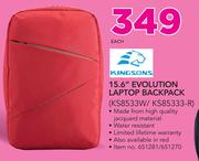Kingsons 15.6" Evolution Laptop Backpack KS8533W/KS85333-R