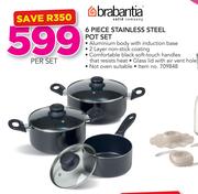 Brabantia 6 Piece Stainless Steel Pot Set-Per Set