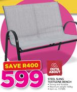 Out & About Steel Sling Textilene Bench