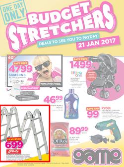 Game : Budget Stretchers (21 Jan 2017 Only), page 1