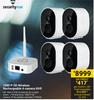 Securityvue 1080p HD Wireless Rechargeable 4 Camera NVR