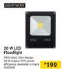 Lightworx 20W LED Floodlight