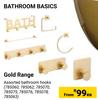 Bathroom Basics Gold Range-Each