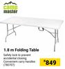 Camp Master 1.8m Folding Table 780707