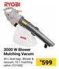Ryobi 3000W Blower Mulching Vacuum