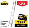 Builders 6m Aluminium Extender Ladder 652140