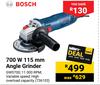 Bosch 700W 115mm Angle Grinder GWS700