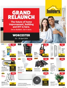 Builders Worcester : Grand Relaunch (25 April - 28 April 2024)