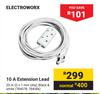 Electroworx 10A Extension Lead