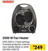 Goldair 2000W Fan Heater