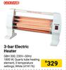 Goldair 3 Bar Electric Heater