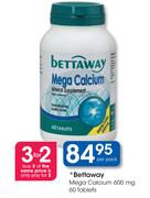 Bettaway Mega Calcium 600mg-60Tab Per Pack