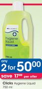 Clicks Hygiene Liquid-2x750ml