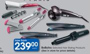 BaByliss Selected Hair Styling Products-Each