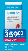 GNC Total Lean Burn 60 60 Tablets-Per Pack