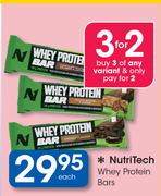 NutriTech Whey Protein Bars-Each
