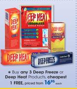 Deep Freeze Or Deep Heat Products-Each