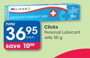 Clicks Personal Lubricant Jelly-50g
