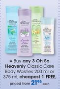 Oh So Heavenly Classic Care Body washes-200ml Or 375ml Each
