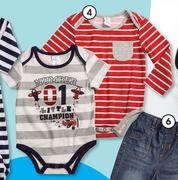 Clicks Made 4 Baby Clothing 2 Pack Boys Striped Body Vest