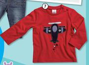 Clicks Made 4 Baby Clothing Boys Red Long Sleeved Top