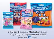 Manhattan Sweets 50gm, 100gm Or 125gm-Per Pack