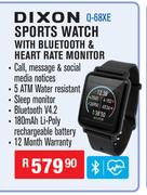 Dixon Sports Watch With Bluetooth & Heart Rate Monitor Q-68XE