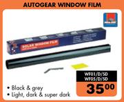 Autogear Window Film WF01/D/SD WF05/D/SD
