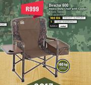 Campmaster Director 600 Heavy Duty Chair With Cooler