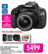 Canon EOS 1200D DSLR Twin Lens Camera Bundle-Per Bundle